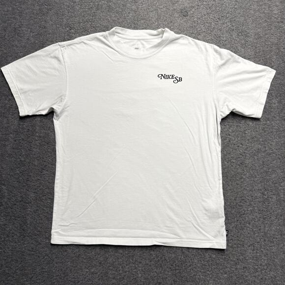 Nike SB Rose T-Shirt Adult Small White Loose Fit Street Wear Skateboarding - Picture 1 of 5